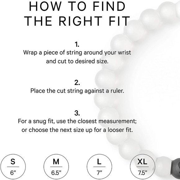 Lokai Bracelet White S M L XL New - Picture 6 of 6